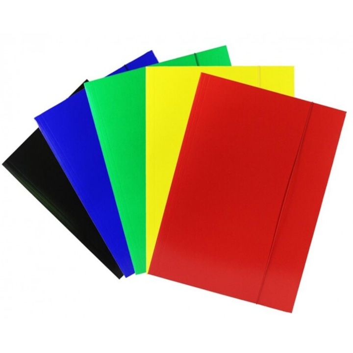 Mapa cu elastic A3, Beniamin, mix culori, 430x320x10 mm