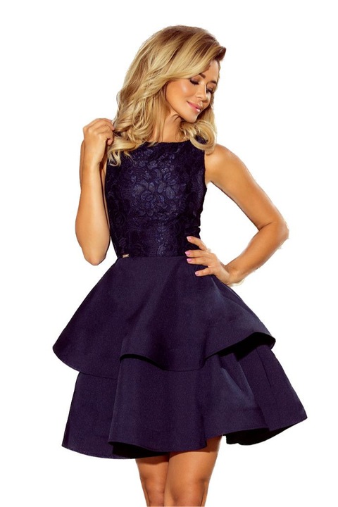 Елегантна дамска рокля, Numoco, Laura,, Тъмносин, L