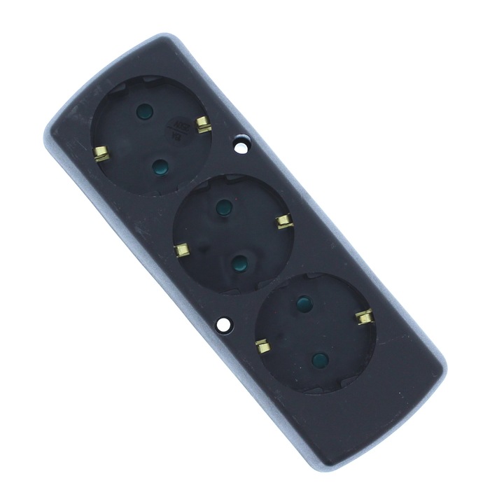 Multipriza 3 prize, negru GN-370S Plastrol