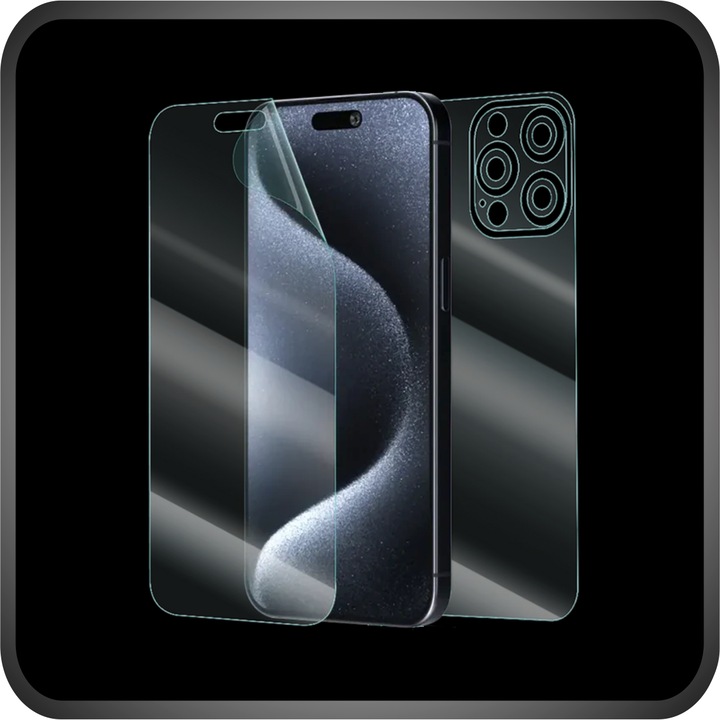 Комплект от 2X Folie24 протектори за цял корпус, за Google Pixel 8a, просто покритие, екран + гръб, 1 комплект ултрапрозрачни + 1 комплект матови, залепващи, гъвкави със саморегенерация