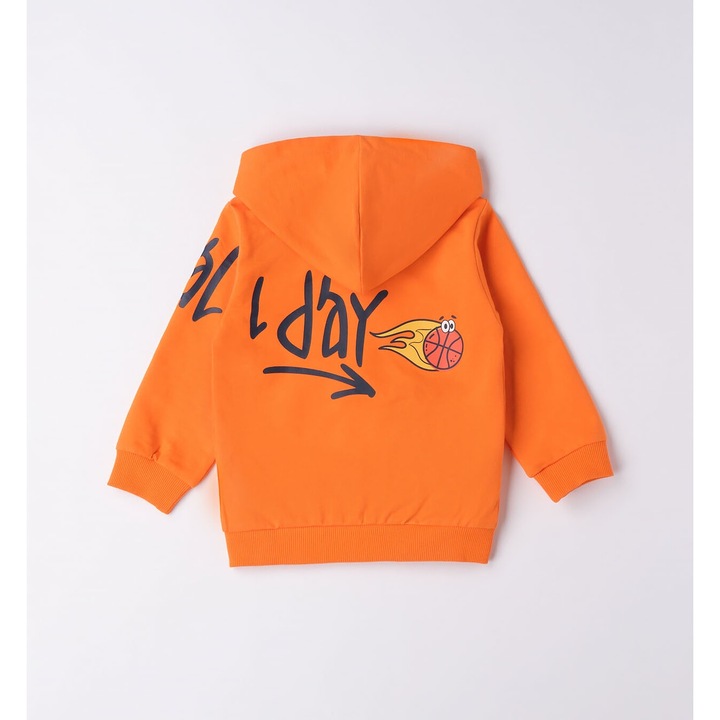Суичър с щампа за момче, I Do, 4.6211, оранжев