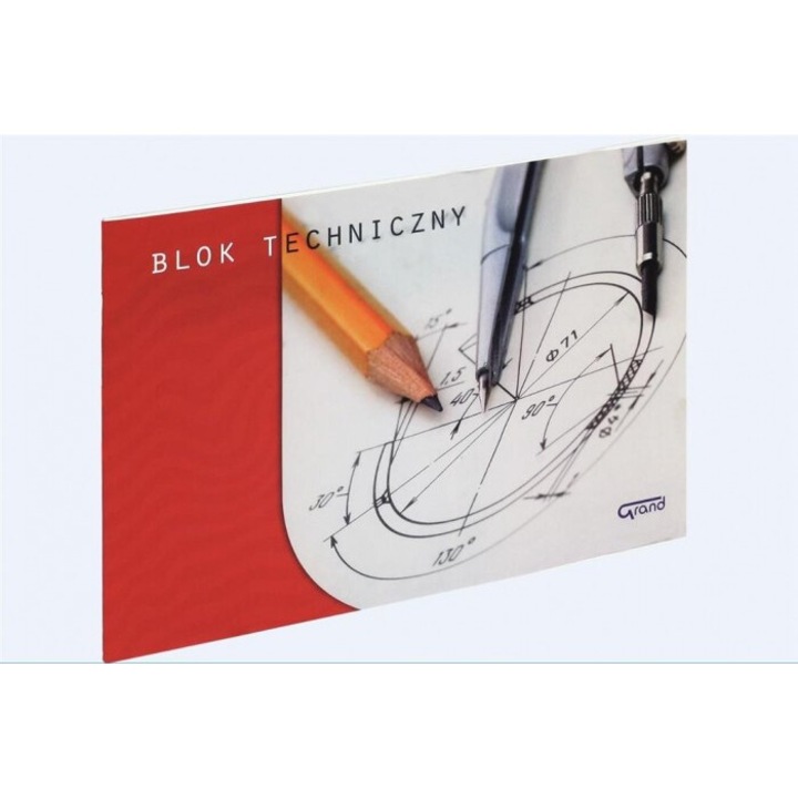 Bloc desen Fiorello A4, 10 file, alb, 29.6x21cm