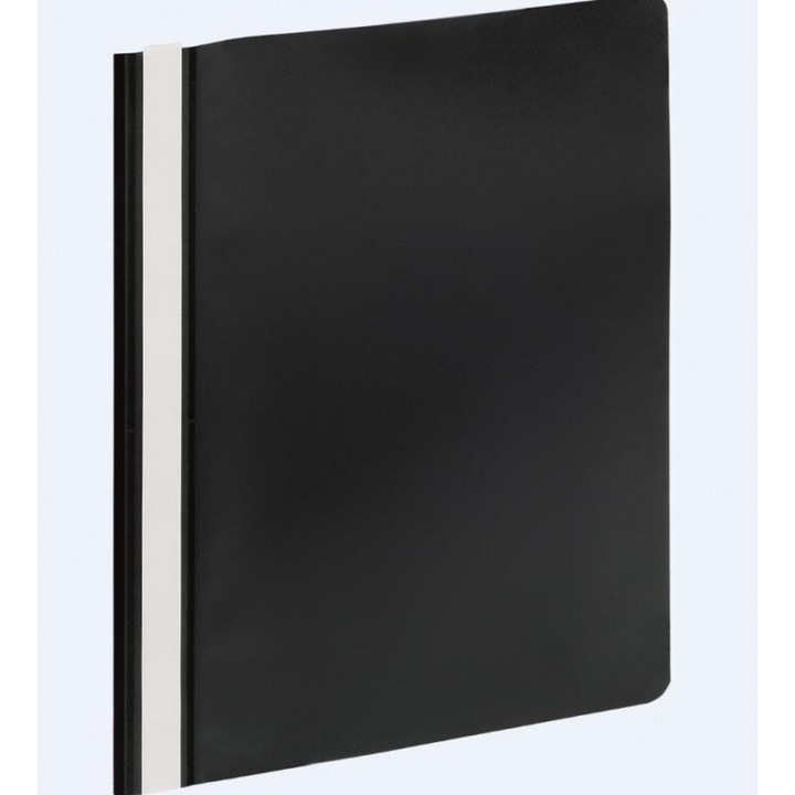 Set 10 Skoroszyty A4, Grand GR505, Transparent/Negru, 22.5x31cm