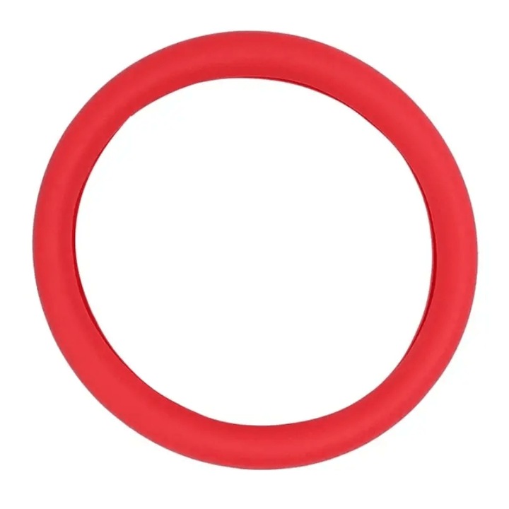 Husa Volan Rosu din Silicon Elastic, Pentru Protejarea Volanului Masinii si Condus Confortabil, Universal Compatibila, Diametru 32-40 cm, CBD CORAL BEST DEALS