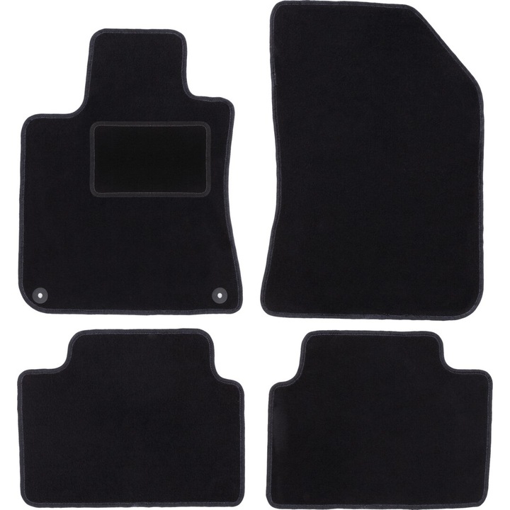 Set Covorase Auto pentru Peugeot 308 II, Wielganizator, Textil, Negru