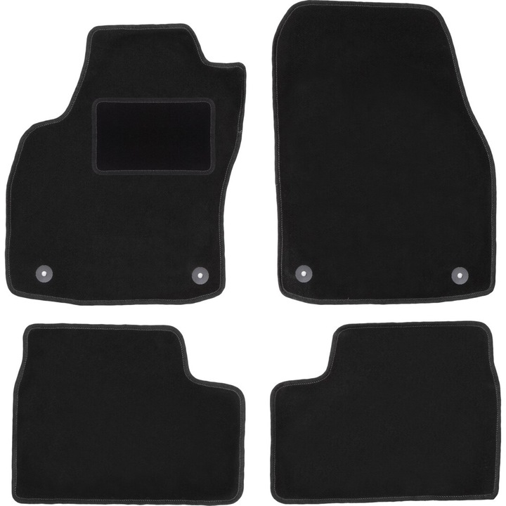 Autószőnyeg készlet Opel Astra H-hoz, Wielganizator, textil, fekete