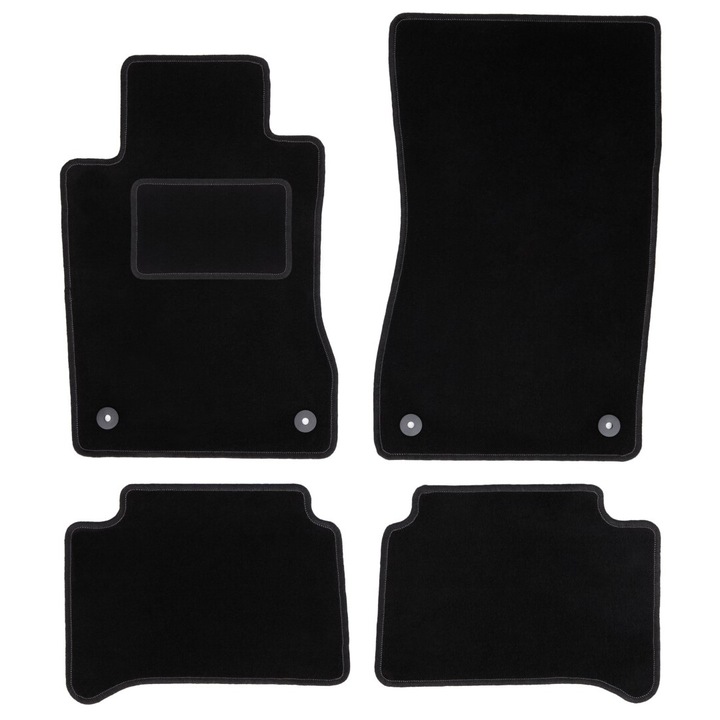 Set covorase auto pentru Mercedes E W211 (2002-2009), Wielganizator, Negru