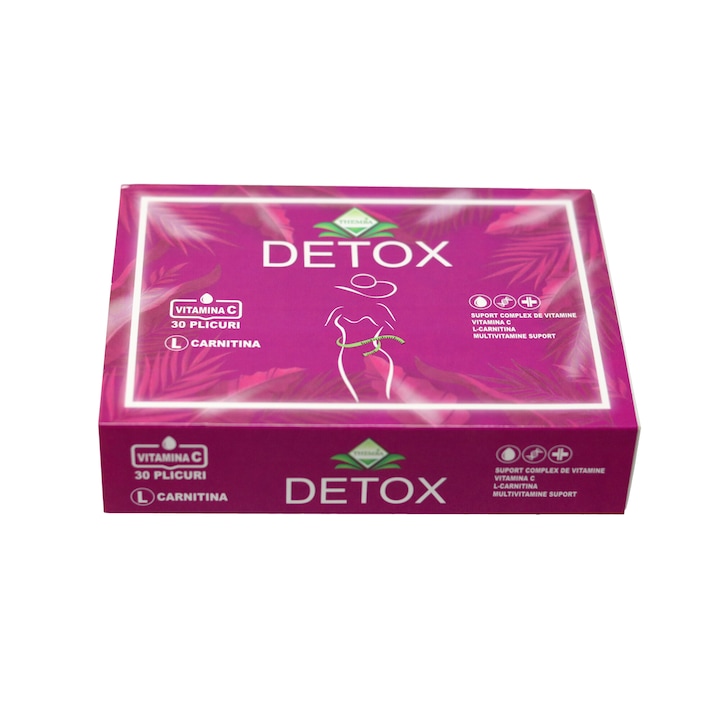 Турски чай за отслабване, Themra, Tea Detox MultiVit, L-карнитин, витамин С, 30 сашета
