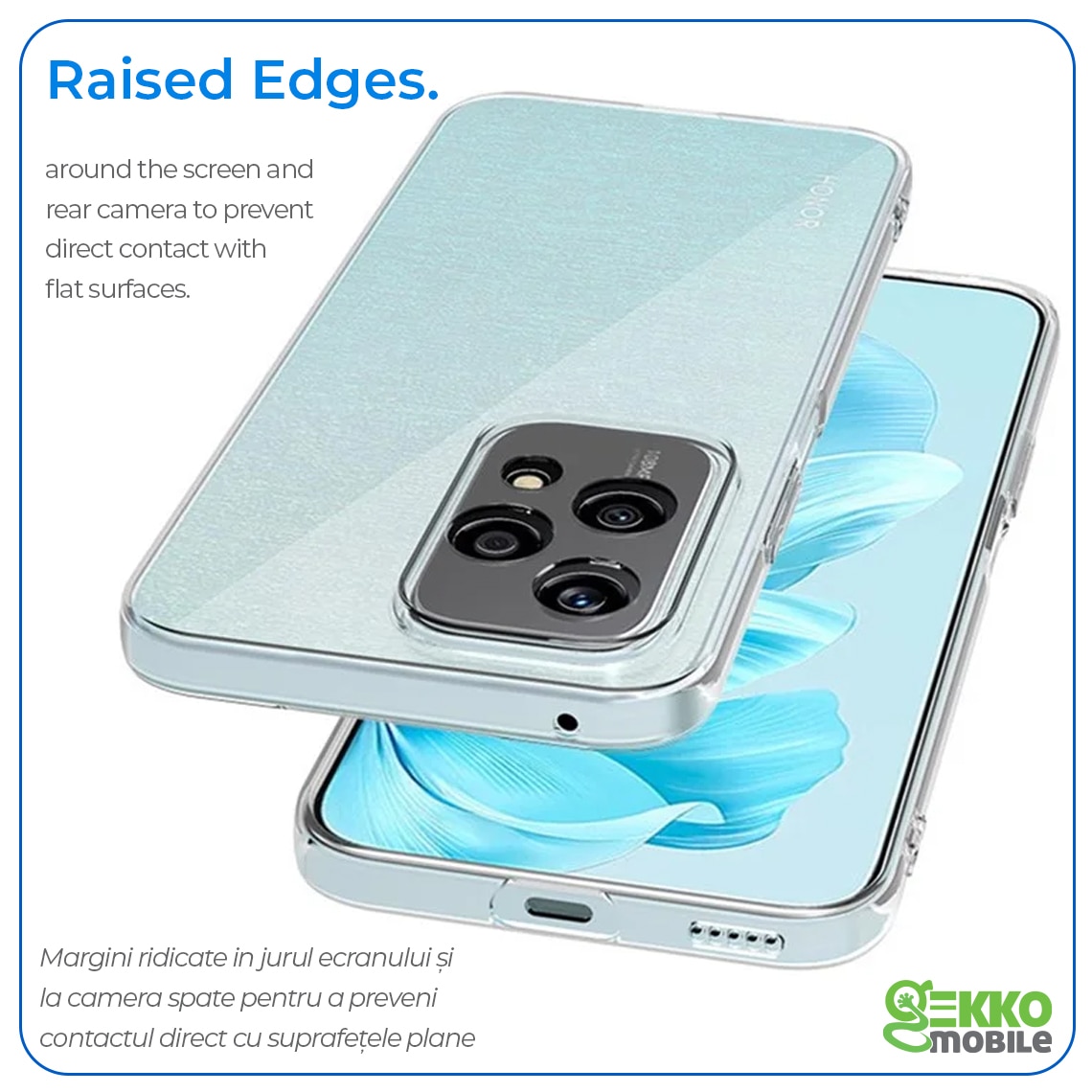 Husa pentru Honor 200 Lite, Clear, Ultrasubtire, din silicon gel, cu decupaje la camere, 0.3mm, Gekko, Transparenta