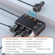 Adaptor Priza Auto Timebox, Incarcator Masina 9 In 1 Multiplicator 171W, 3 x Soclu 12V/24V, 4 x USB Q.C 3.0, 2 x Type-C, Afisaj LED Voltaj, Fast Charge, Compatibil Telefon, Tableta, Laptop, GPS, Camera DVR, Protectie Inteligenta, Design Compact Negru