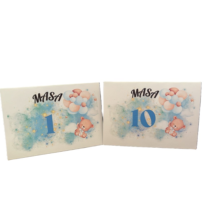 10 db keresztelőtábla számkészlet, M2