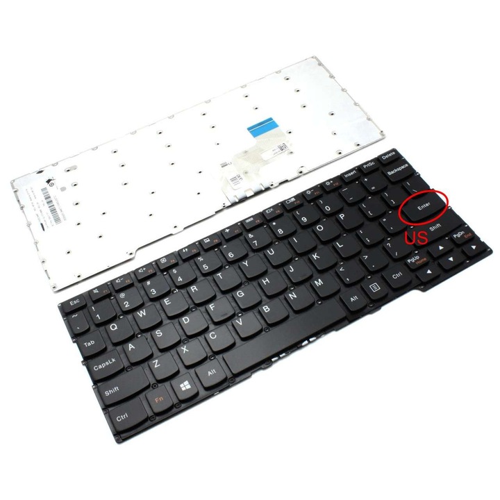 Клавиатура Lenovo 1240-01737 с американска подредба без малка рамка за въвеждане, 20G60324 с американска подредба без малка рамка за въвеждане, Flex 3-1120 с американска подредба без малка рамка за въвеждане