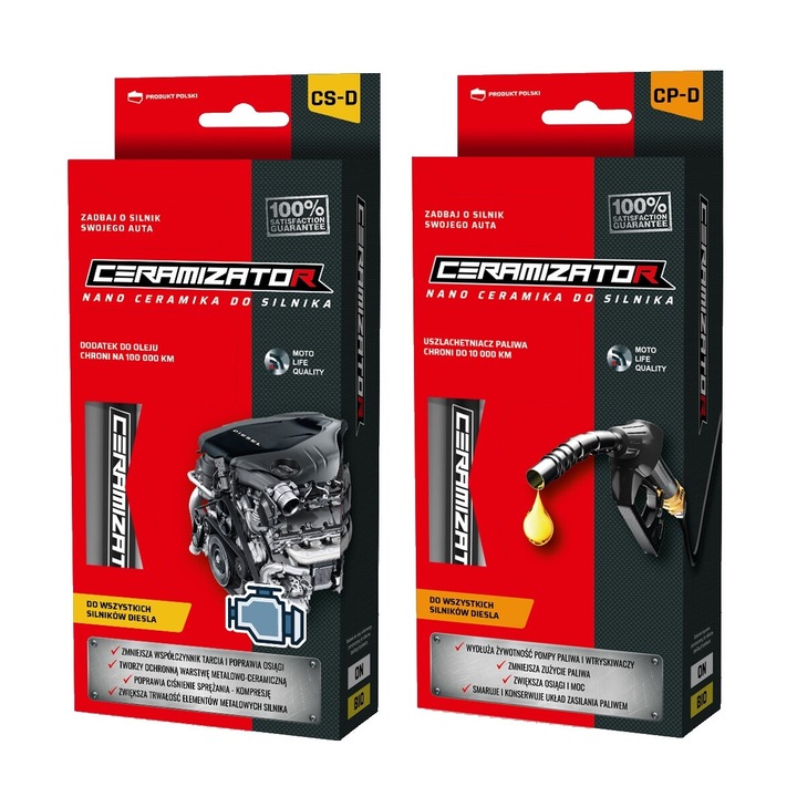 Keramizer készlet CS-D + CP-D dízelmotorokhoz, regeneráció és védelem