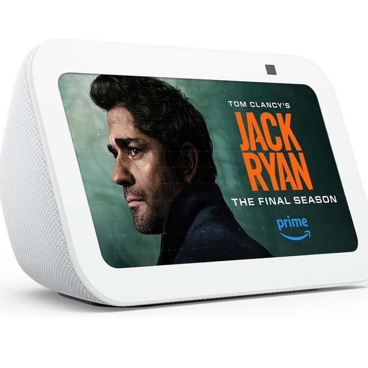 Смарт високоговорител Amazon Echo Show 5 2023 (3rd Gen), Дисплей 5.5", Камера 2 MP, Wi-Fi, Bluetooth, Бял