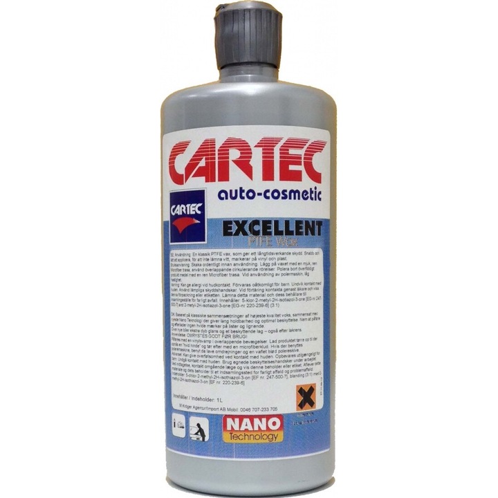 Автокозметична вакса Cartec Excellent, вакса с PTFE, интензивен блясък, 1л