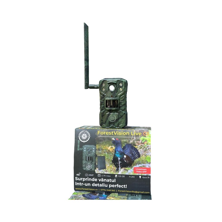 Forestvision Live C1 2024 4G 20Mp ловна камера с батерии и соларен панел