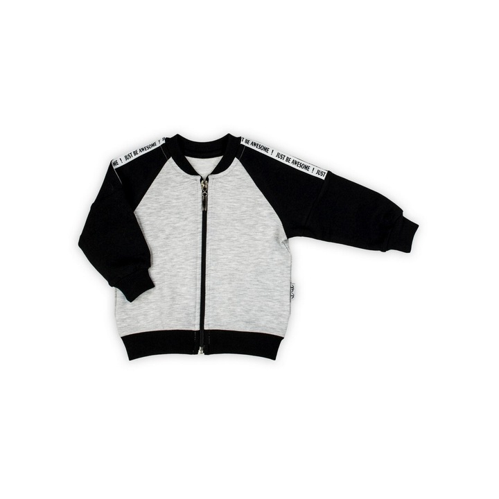 Fiu sportkapu, Nicol, pamut, szurke/fekete, Fekete/Szürke