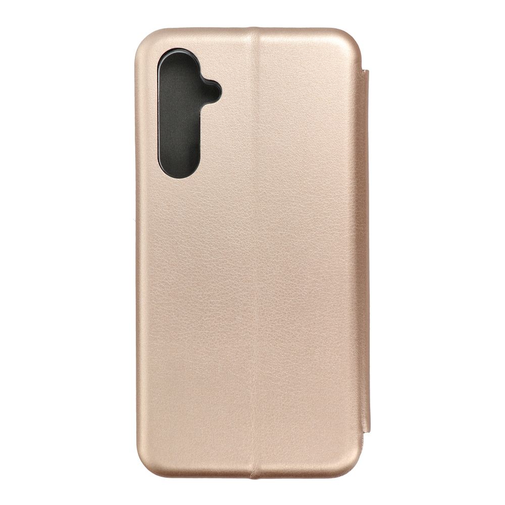Husa de protectie PremiumCell Tip carte pentru Samsung A14, Suport card, Functie de Stand si Inchidere Magnetica, Protectie Sporita, Auriu