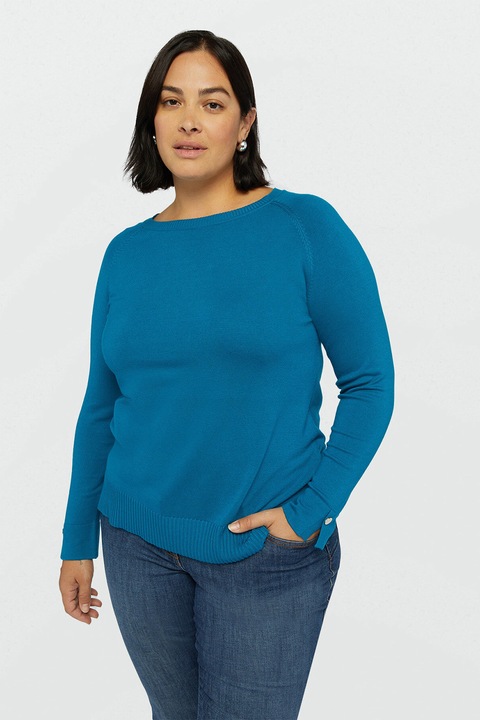 Fiorella Rubino, Pulover uni, Albastru petrol, XS