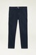 Oltre, Pantaloni crop cu talie medie, Albastru ultramarin, 40
