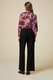 Oltre, Pantaloni uni evazati, Negru, 48