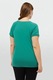 Fiorella Rubino, Tricou cu imprimeu si decolteu in V, Verde, XL