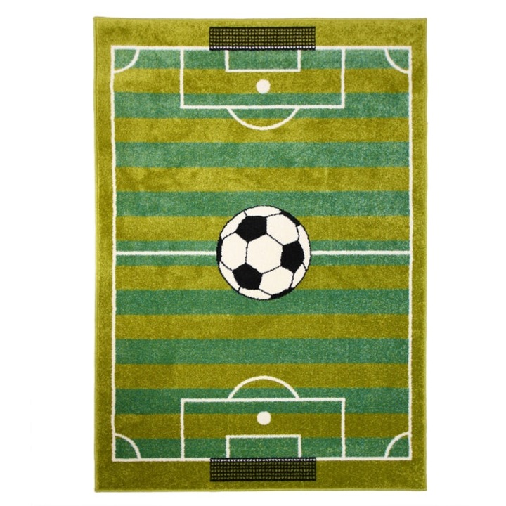 Covor camera copii Teren Fotbal Verde D