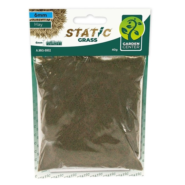 Iarba statica pentru diorame A.Mig 8802 Static Grass Hay 6 mm 40gr MIG 8802