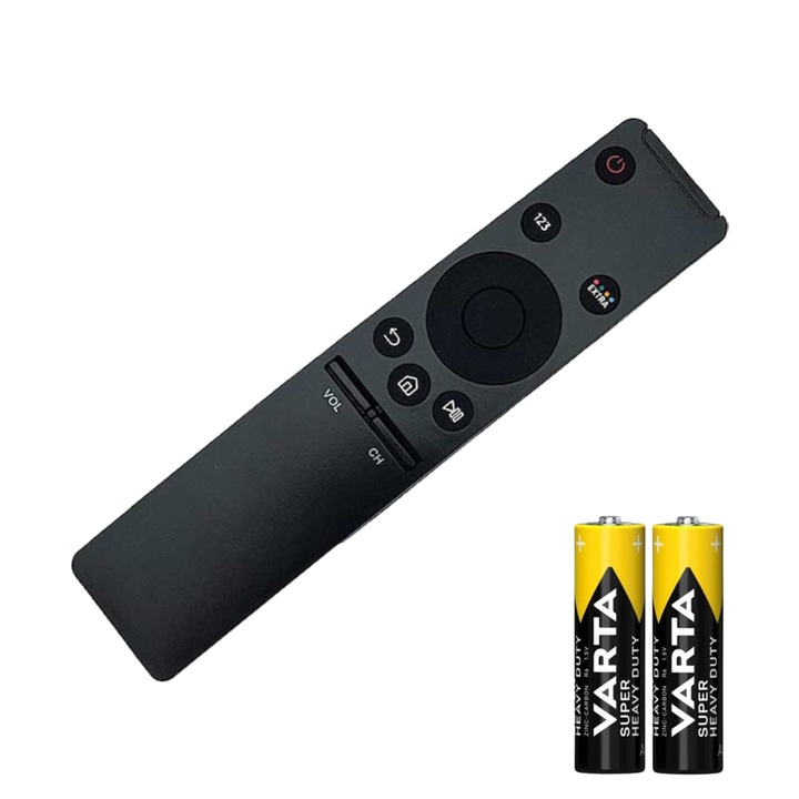 Telecomanda Compatibila Samsung Smart TV, Fara Programare, Baterii Incluse, Negru, Bigshot