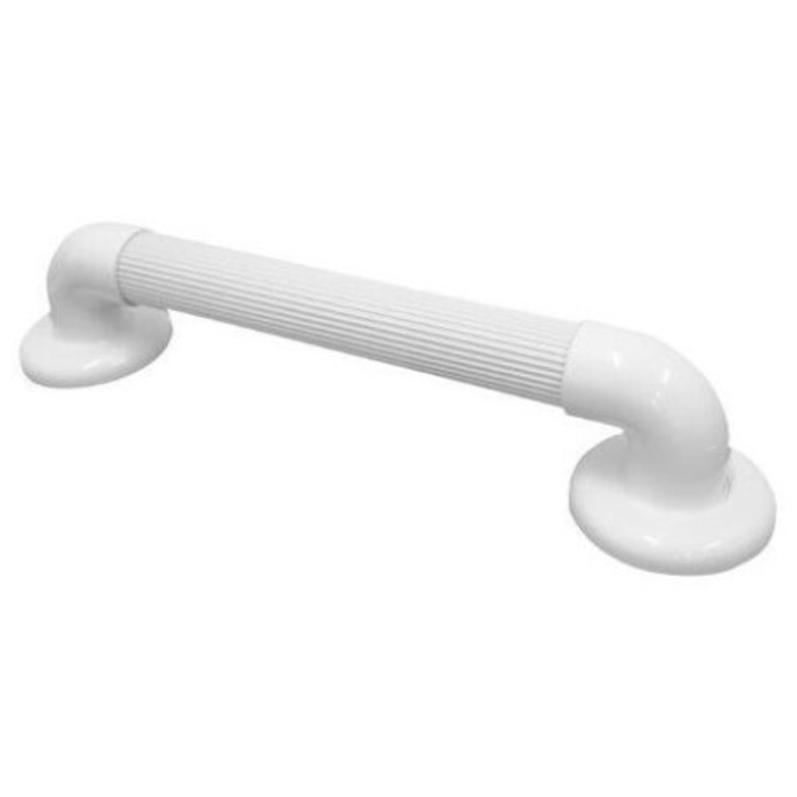 Maner de siguranta pentru baie Reha Fund, lungime 60 cm, greutate maxima 100 Kg, Alb