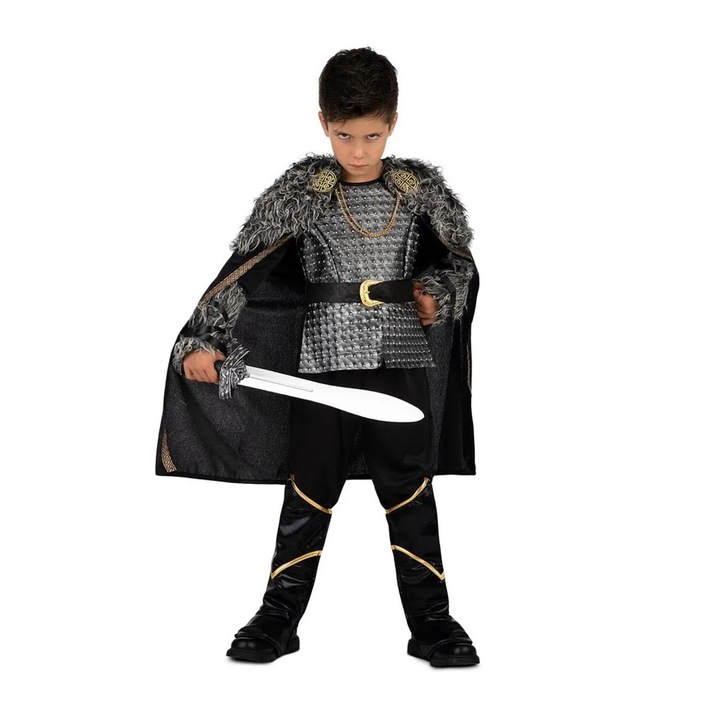 Costum viking KidMania® pentru baieti, 5-6 ani, 116 cm