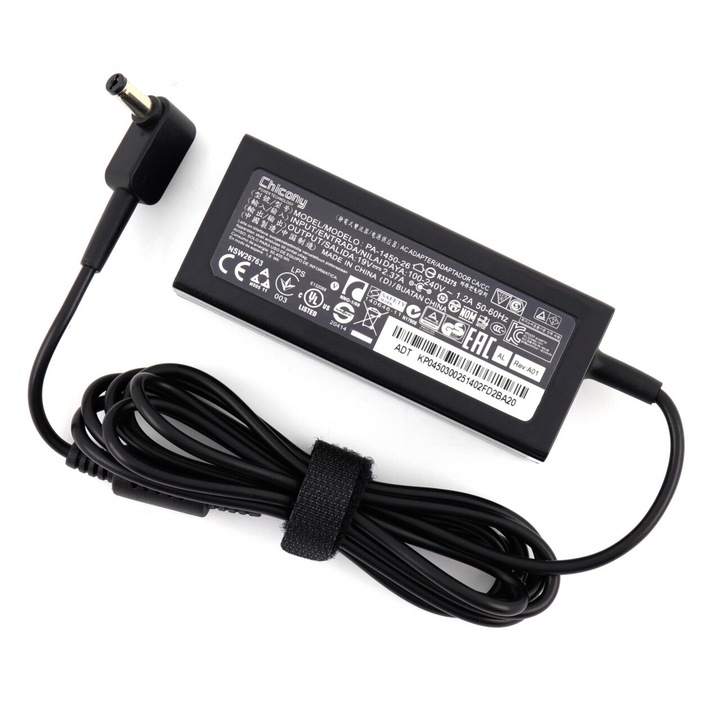 Incarcator PA-1450-26 pentru laptop Acer Gateway NV5423 eMachines E525 Aspire E5-511 E5-521 E5-573 E5-573G ES1-131 ES1-512 ES1-531 V5-171 TravelMate 5742G Extensa 7630 Ferrari 1000 - 45W 19V 2.37A 5.5x1.7mm