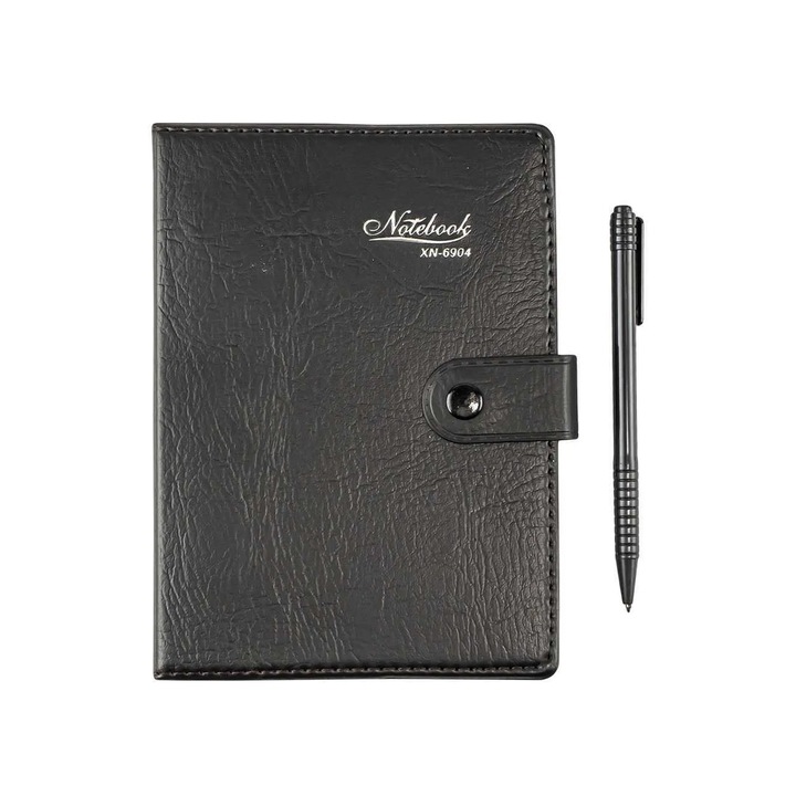 Agenda Mini cu Pix Notebook 100K, 80 File, 7x10.6 cm