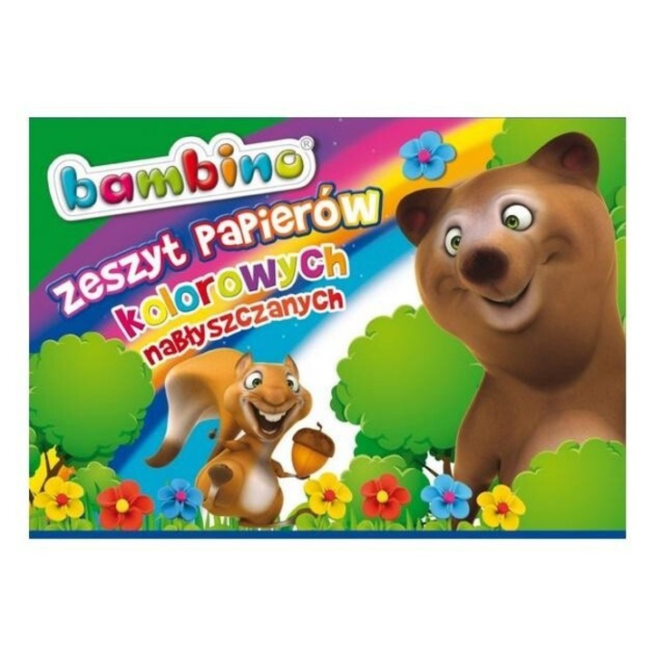 Caiet hartie colorata A4 ST-Majewski, 10 file colorate, multicolor, 300x212 mm