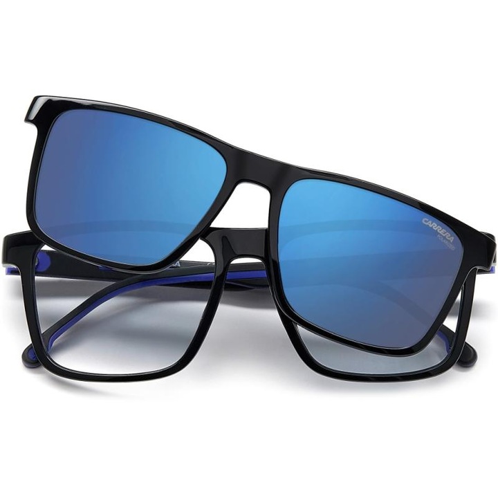 Rame ochelari de vedere cu clip-on polarizat Barbati Carrera CA8061/CS D51/5X, Plastic, Negru, 55 mm