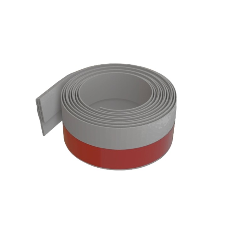 Set de 2 benzi de protectie pentru usi, Pentru oprirea curentului si a fumului, 5 x 100 cm, Gri