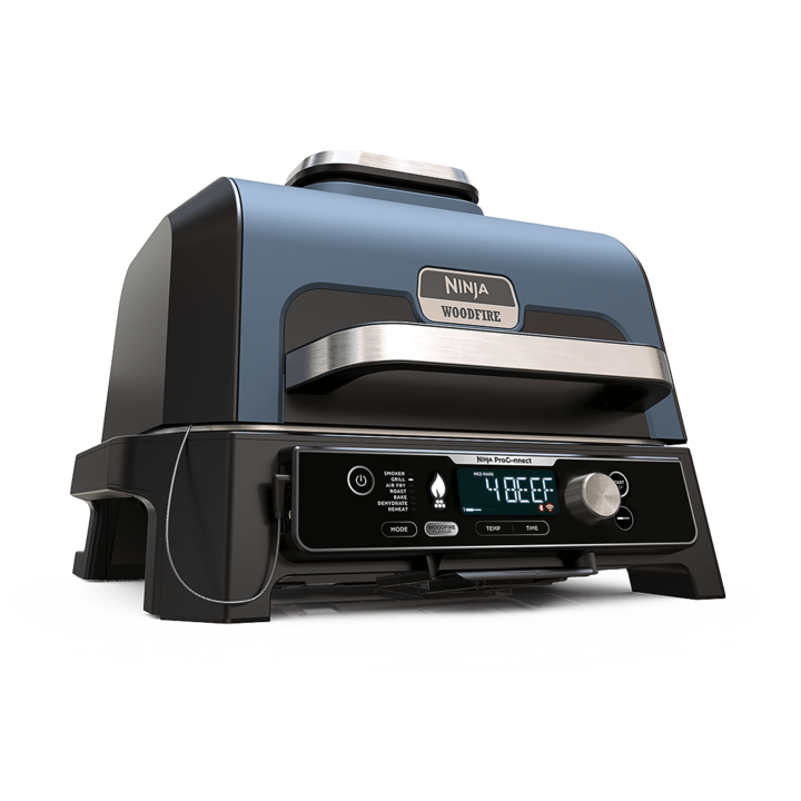 Скара Ninja OG901EU Woodfire Pro Connect XL, Електрическа, 1700W, 7 в 1, черна