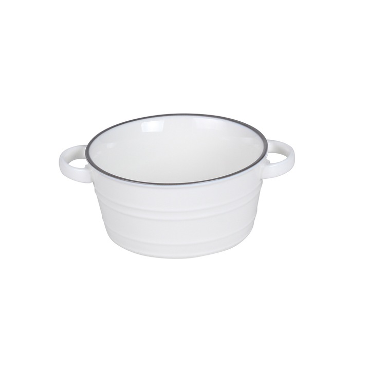 Castron by inspire, portelan, alb, 12cm
