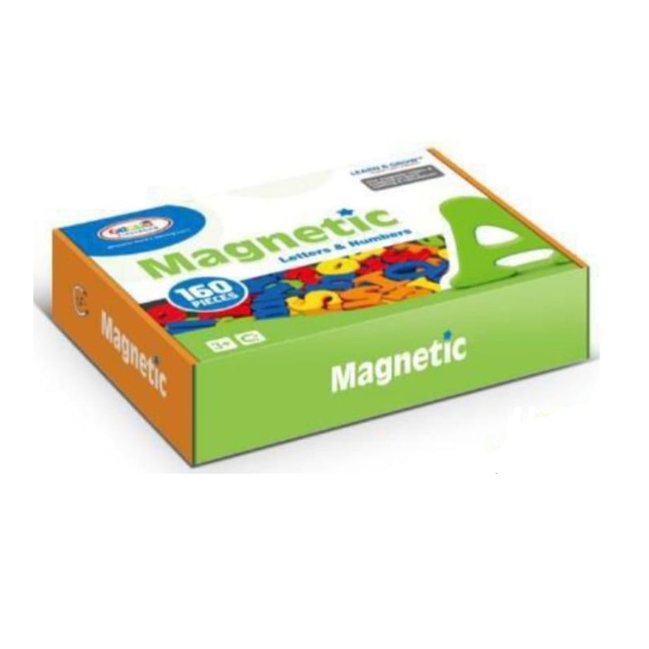 Магнитен образователен комплект Kramow 160 части - магнитни букви и цифри
