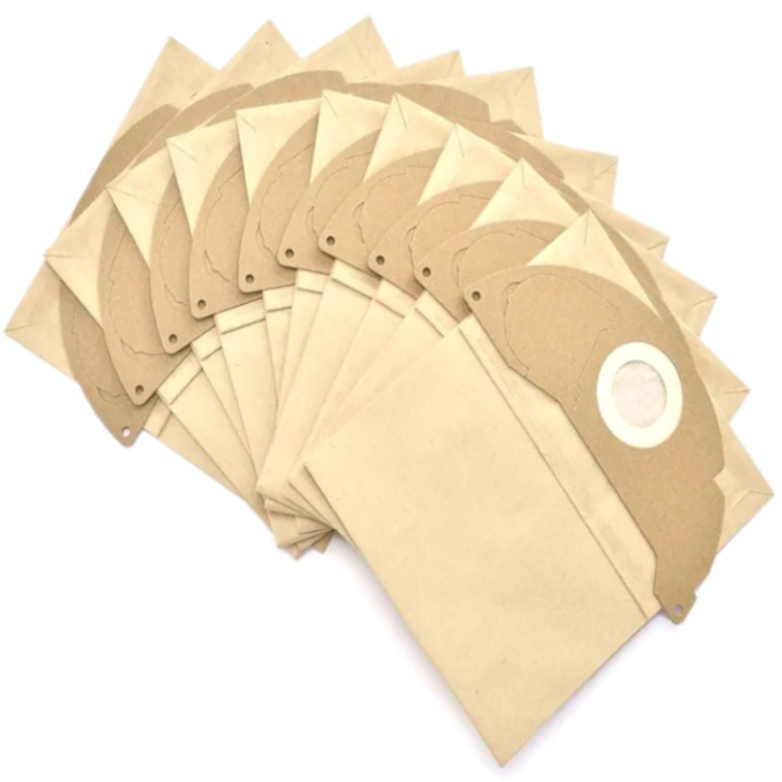 Set 10 sac, Reptila, pentru praf compatibili cu statia aspiratorului Karcher WD2 MV2 tip.6.904-322.0