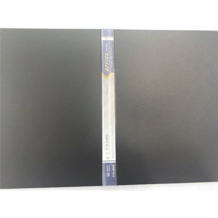 Mapa, Fresh A4+, 10 lap, fekete, 310x235x10 mm