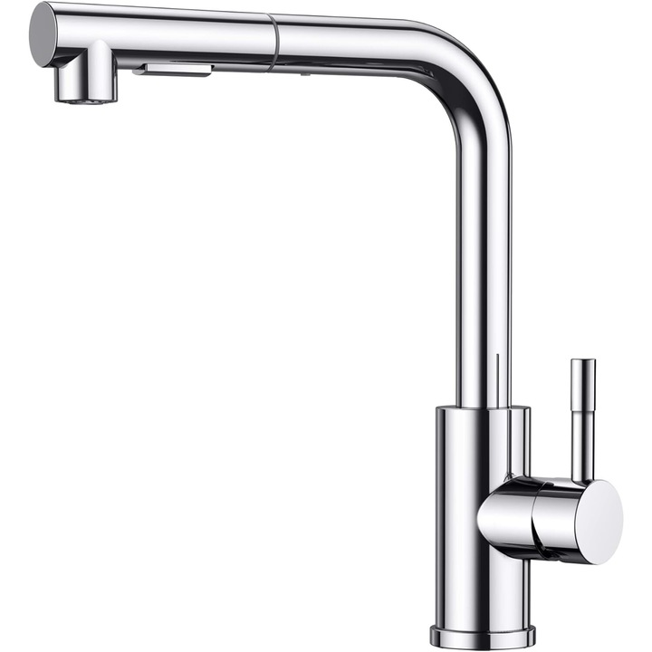 Смесител за кухненска мивка, FORIOUS FRKF25CH, с фиксиран кран, хром, 27см
