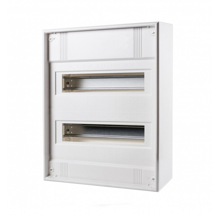 Placa de distributie Schrack Technik BK003122--, Pentru montare pe perete, Fara usa, 24 Module, 2 randuri, IP 30