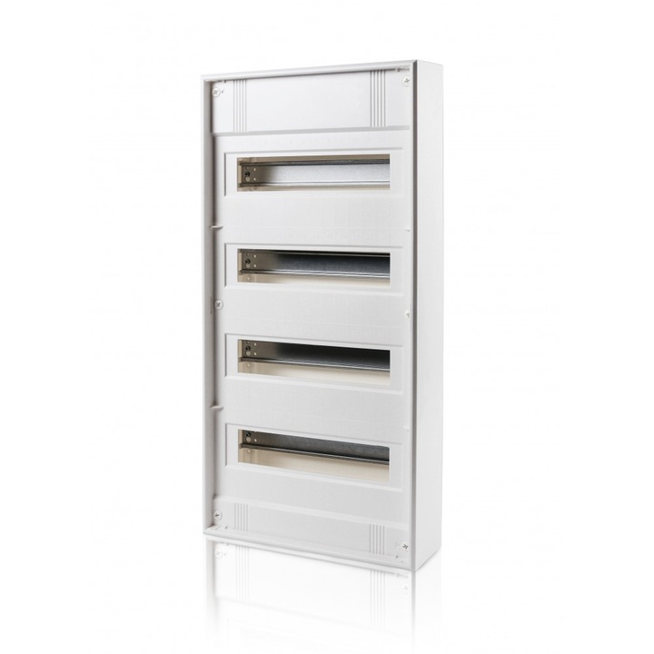 Placa de distributie Schrack Technik BK003124--, Pentru montare pe perete, Fara usa, 48 Module, 4 randuri, IP 30