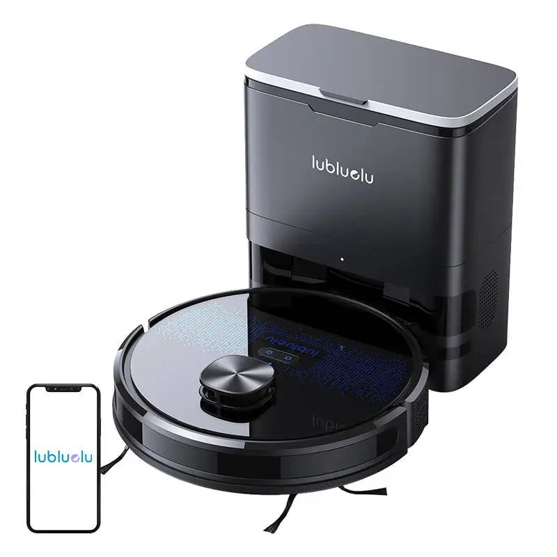Aspirator robot Lubluelu SL60 Plus, navigare LiDAR, mopare, negru, 120 min autonomie