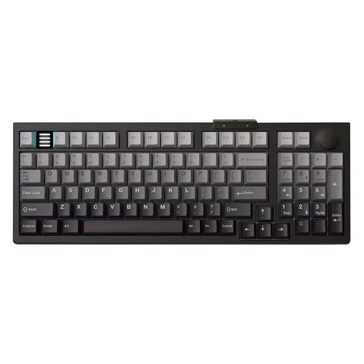 Tastatura gaming Darmoshark TOP98, iluminare LED, 96 taste, negru, 392x143x40mm