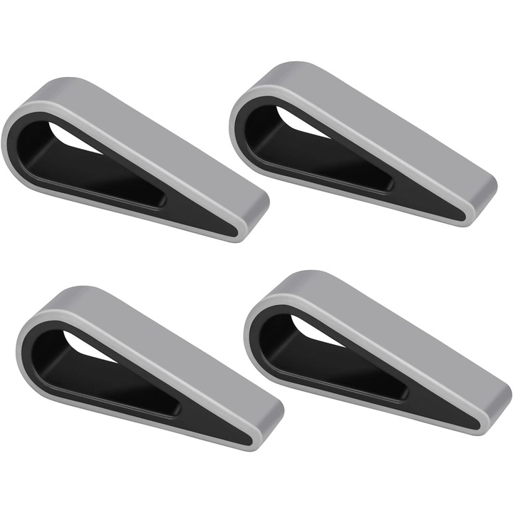 Set 4 Suport laptop, JENUOS®, silicon, disipare caldura, 15cm, Negru