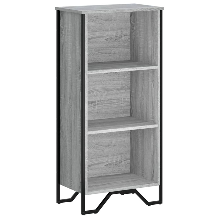 Biblioteca vidaXL, gri sonoma, 50x31x106 cm, lemn prelucrat, 14.2 kg