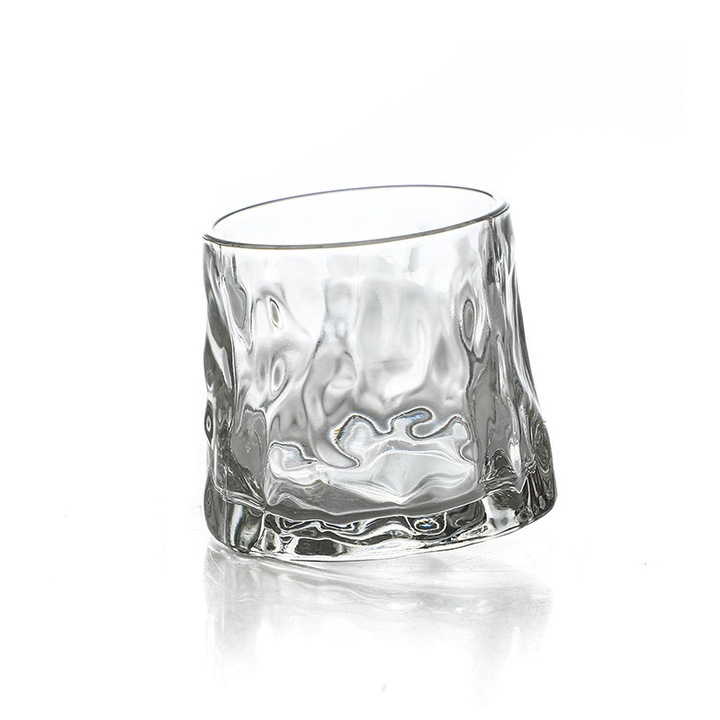 Чаша, Mindblower, Rotating Wavy, 160 ml, за уиски, прозрачна, 8 x 7,3 x 7,8 cm, компактна