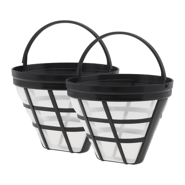 ​Set 2 Filtru pentru aparatul de cafea, enkourakoko®, Negru/ Alb